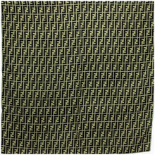Load image into Gallery viewer, Fendi Vintage Zucca Logo Scarf Stole Green Black 100% Silk Italy Made 86×84cm
