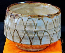 Load image into Gallery viewer, Mashiko Ware by Ichiro Kimura Namihaku Glazed Tea Bowl Pottery Antique 13x9cm
