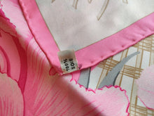 Load image into Gallery viewer, HERMES Les Pivoines Design Print Scarf Carre 90 Silk 100 Pink Retired
