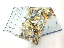 Load image into Gallery viewer, HERMES Carre 90 L&#39;INTRUS Intruder bird Scarf silk Light Blue
