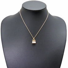 Load image into Gallery viewer, Hermes Paris Auth. Amulette 750PG Birkin Diamond Necklace Pendant Pink Gold
