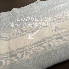 Load image into Gallery viewer, Fendi Zucca Blanket Throw Zucca Pattern Blue 100% Cotton Size 140 x 210cm
