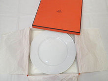 Load image into Gallery viewer, Hermes Paris Authentic Egée Dinner Plate D27cm White Porcelain Tableware w/Box
