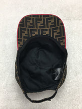 Load image into Gallery viewer, FENDI Auth. FF Zucca Pattern Cap Unisex Brown Polyester Italy Made Size 58cm
