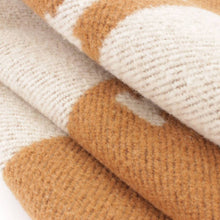 Load image into Gallery viewer, HERMES Paris Plaid Avalon Blanket Throw Brown White Wool Cashmere 134 x 160cm
