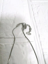 Load image into Gallery viewer, Christian Dior Three Circle Stars Logo Chain Necklace Pendant Silver Plated
