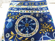 Load image into Gallery viewer, HERMES Carre 140 Cashmere Silk Stole Shawl Peuple Du Vent Blue Multicolor

