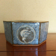 Load image into Gallery viewer, Mashiko Ware Living National Treasure Tatsuzo Shimaoka White Glaze Inlay Ashtray
