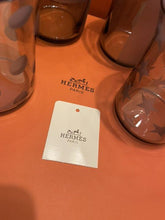 Load image into Gallery viewer, HERMES Paris Tumbler Glasses Set of 6 Rock Glass Crystal Clear Glassware w/Box

