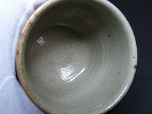 Load image into Gallery viewer, Japanese Pottery Artist TAKEO SUDO Ground Glaze Iron Picture Yunomi Teacup Box
