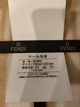Load image into Gallery viewer, Fendi Zucca Pattern Blanket Cotton 100% Cream Color 150×210cm Japan Made No Box
