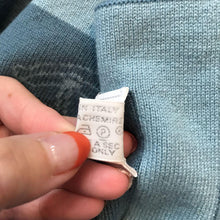 Load image into Gallery viewer, HERMES Paris Wooden Horse Baby Blanket Throw Cashmere 100% Light Blue 104x65.5cm
