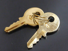 Load image into Gallery viewer, Christian Dior Logo Cadena Padlock &amp; Keys Gold GP Bag Charm Vintage Accessory
