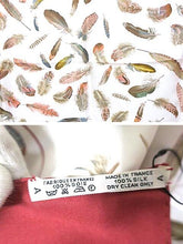 Load image into Gallery viewer, Hermes Paris Carre 90 Silk 100% Scarf Stole Feather Plumes Wine Red Accessory
