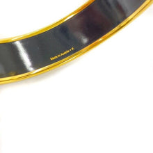 Load image into Gallery viewer, Hermes Paris Email Cloisonne Enamel Bangle Bracelet Stamp Pattern Green Gold
