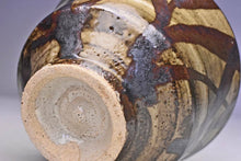 Load image into Gallery viewer, Mashiko Ware by Ichiro Kimura Iron Sand Bowl Grass Paint Pottery D13.6 x H8.2cm
