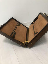 Load image into Gallery viewer, Fendi Authentic FF Zucca Logo Attache Case Briefcase Trunk Brown Vintage No Key
