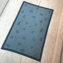 Load image into Gallery viewer, HERMES Paris Wooden Horse Baby Blanket Throw Cashmere 100% Light Blue 104x65.5cm
