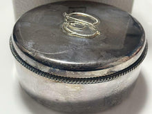 Load image into Gallery viewer, Christian Dior Authentic Accessory Case W/CD Logo Lid Silver D9 x H3cm Vintage
